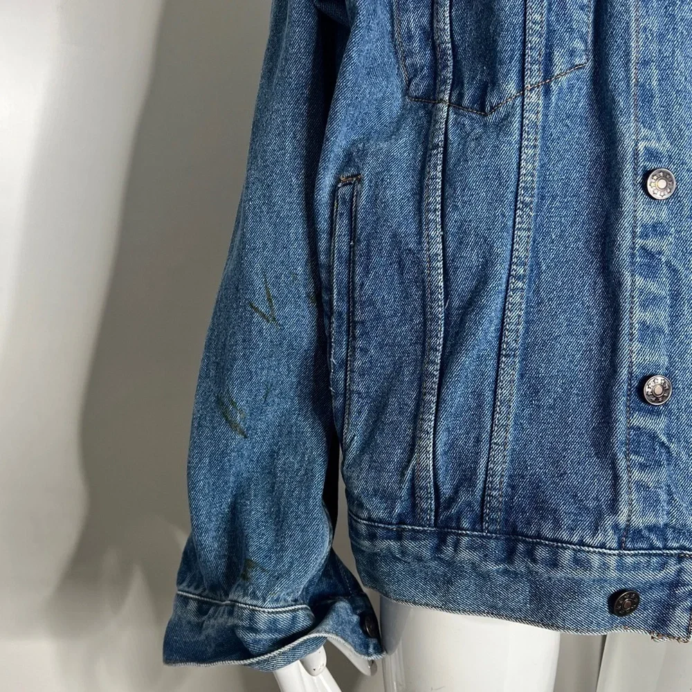 Jordache Sz L 1990’s Vintage Denim Jacket 100% Cotton